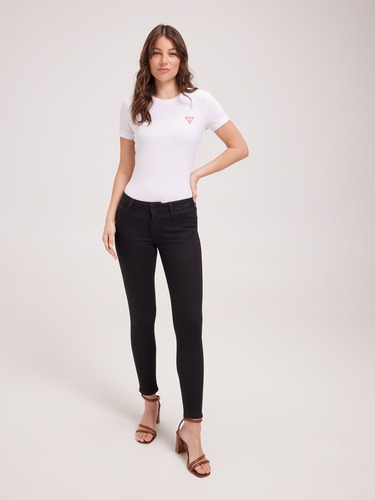 Power Skinny Low Rise Jean In Carrie Black                                                                                      
