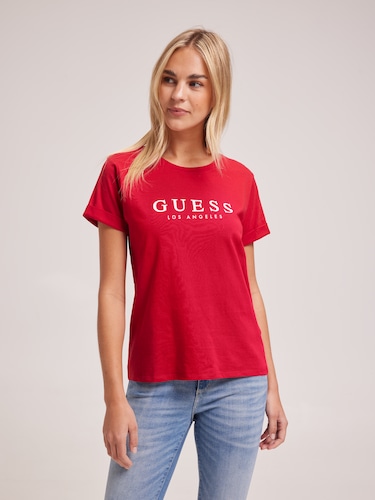 Rolled Up Tee In Chill Red                                                                                                      