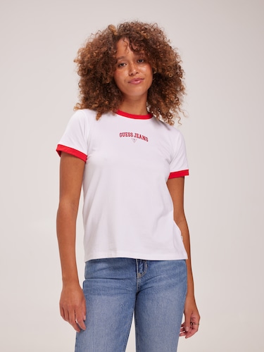 Jeans Tee In Pure White                                                                                                         