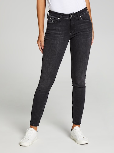 Mid Rise Skinny Washed Black                                                                                                    