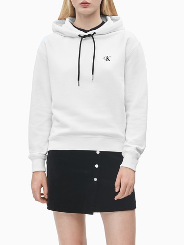 Embroidery Hoodie In White                                                                                                      
