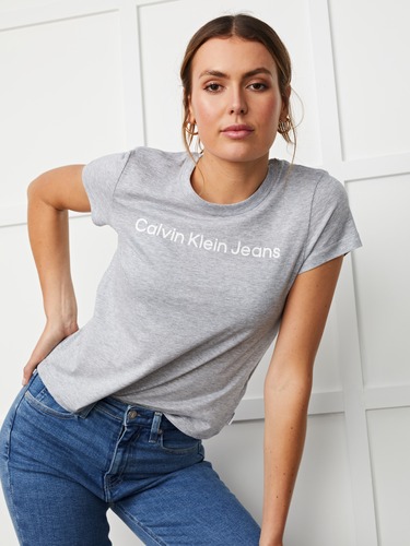 Baby Tee In Grey Heather