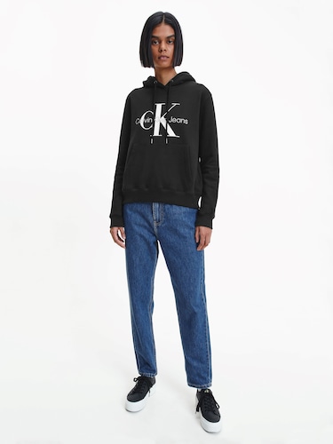 Core Monogram Hoodie In Black                                                                                                   