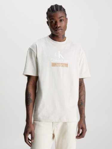 Stacked Arch Tee In Eggshell                                                                                                    