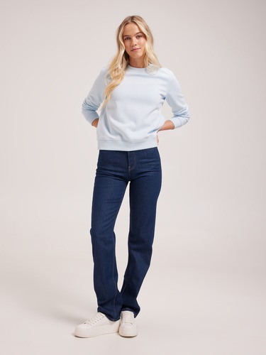Institutional Crew Sweat In Blue                                                                                                