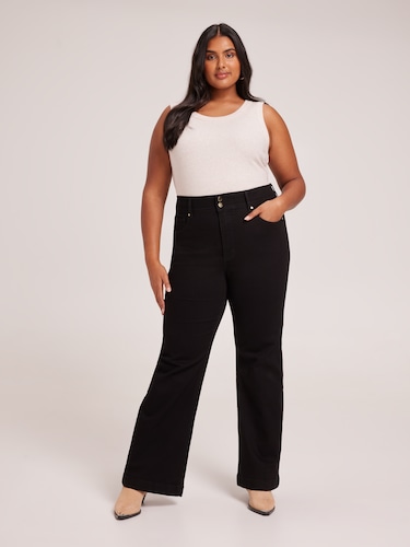 Curve Reformed Sky High Slim Wide Jean                                                                                          