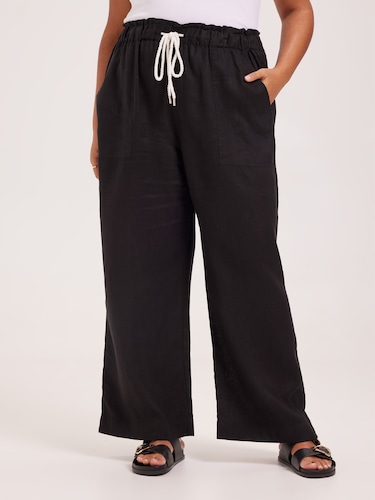 Curve Linen Wide Leg Pant                                                                                                       