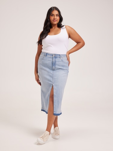 Curve Super Panelled Midi Skirt                                                                                                 