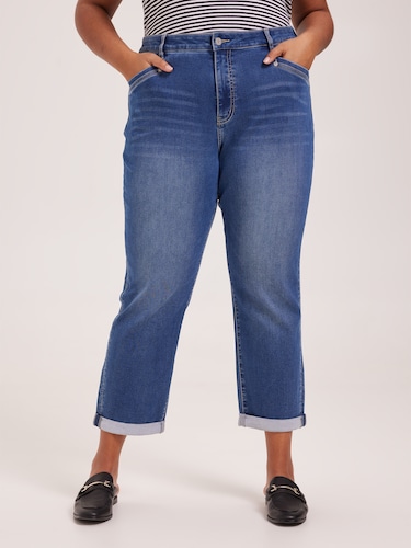 Curve Amaze High Rise Boyfriend Jean                                                                                            
