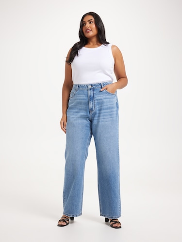 Curve Originals Jules Relaxed Straight Jean                                                                                     