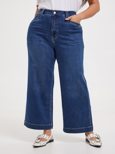 Curve Amaze High Rise Wide Leg Ankle Jean                                                                                       