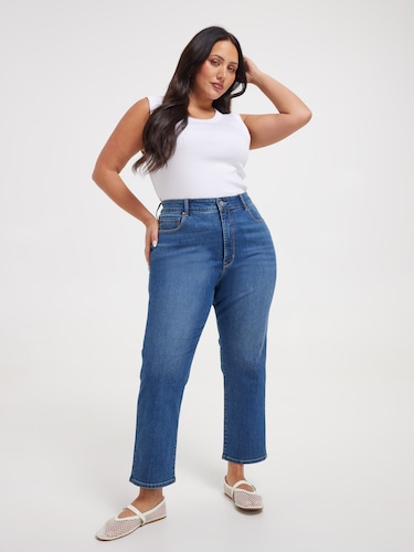 Curve Reformed Sky High Slim Crop Jean                                                                                          