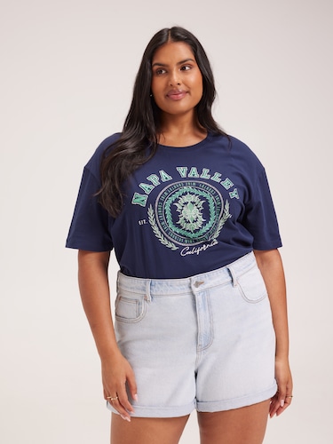 Curve Riley Relaxed Graphic Tee                                                                                                 