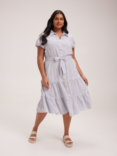 Curve Sadie Tiered Dress                                                                                                        