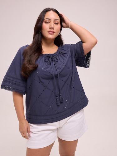 Curve Pia Lace Insert Top                                                                                                       