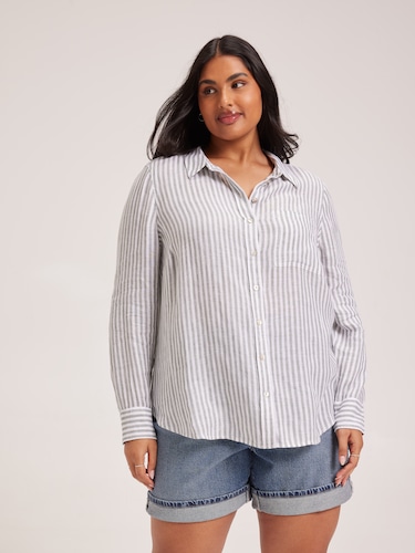 Curve Mandy Linen Shirt                                                                                                         