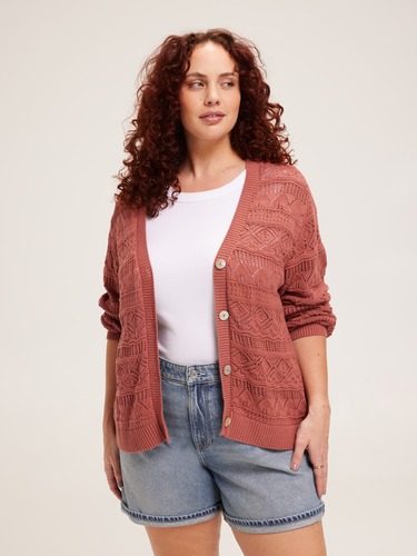 Curve Maxine Crochet Summer Cardi                                                                                               