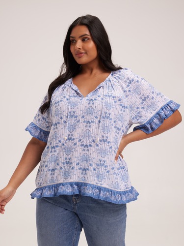 Curve Adina V Neck Top                                                                                                          
