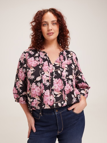 Curve Autumn 3/4 Sleeve Top                                                                                                     