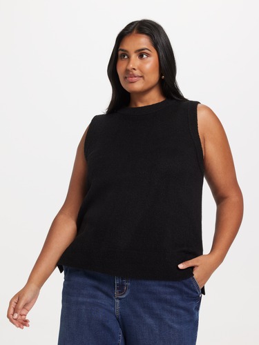 Curve Madelyn Luxe Crew Neck Vest                                                                                               