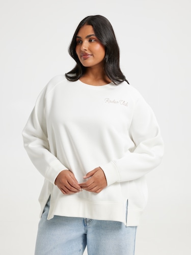 Curve Sofia Raglan Crew Sweat                                                                                                   
