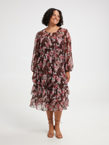 Curve Gypsy Floral Dress                                                                                                        