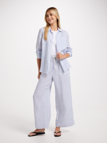 Hazel High Rise Pull On Wide Ankle Pant                                                                                         