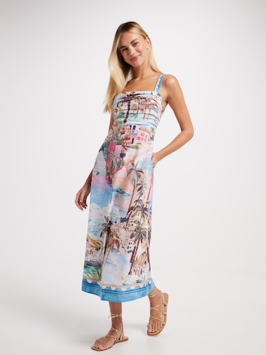 Jane Shirred Maxi Dress                                                                                                         
