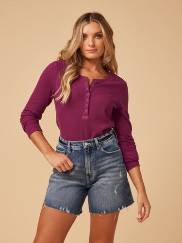 Super Vintage Sky High Rise Loose Short                                                                                         