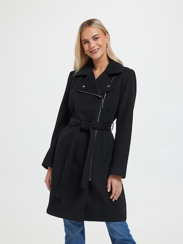 Chloe Zip Wrap Coat                                                                                                             