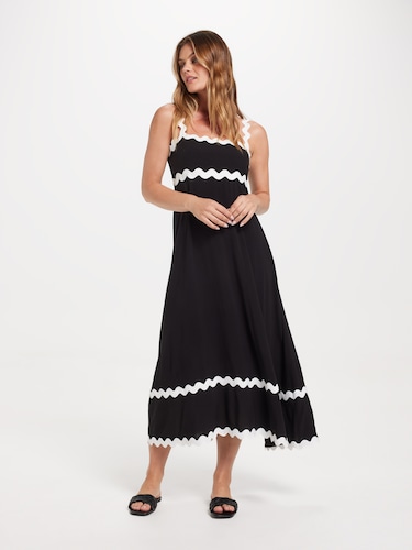 Sara Rik Rak Dress                                                                                                              