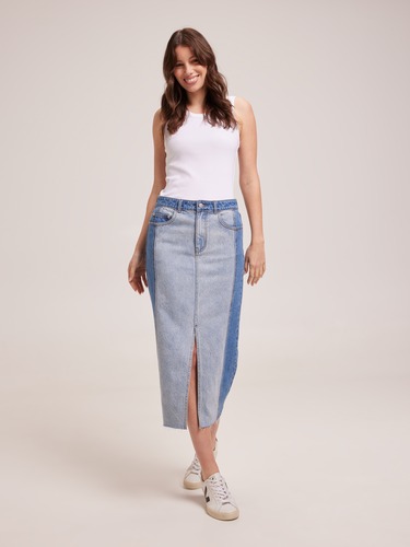Originals Spliced Denim Midi                                                                                                    