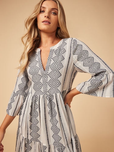 Jean Petals Shift Dress