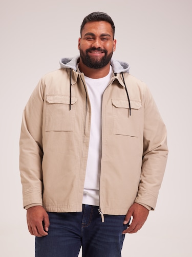 Extended Dax Zip Through Jacket                                                                                                 