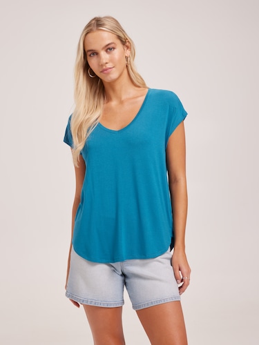 Luxe V Neck Tee                                                                                                                 