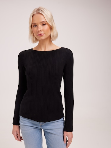 Blye Variegated Rib Knit Top                                                                                                    