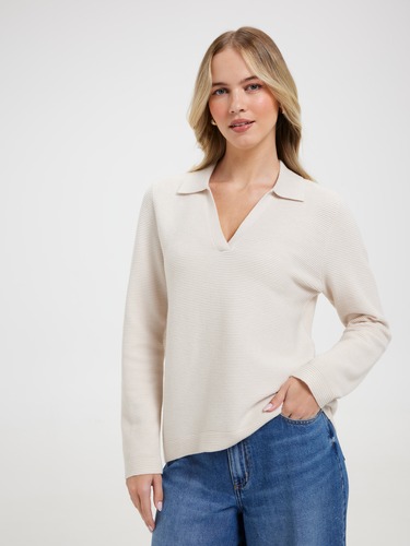 Phoebe Collar Ottoman Pullover                                                                                                  