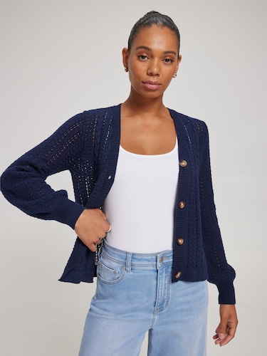 Tessa Cable Crochet Cardi                                                                                                       