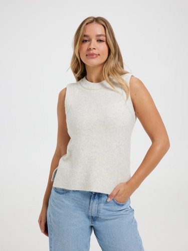 Madelyn Luxe Crew Neck Vest                                                                                                     
