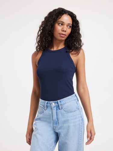 Charli Racer Rib Tank                                                                                                           