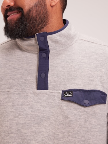 Extended Tech Fleece Quarter Button Sweat                                                                                       