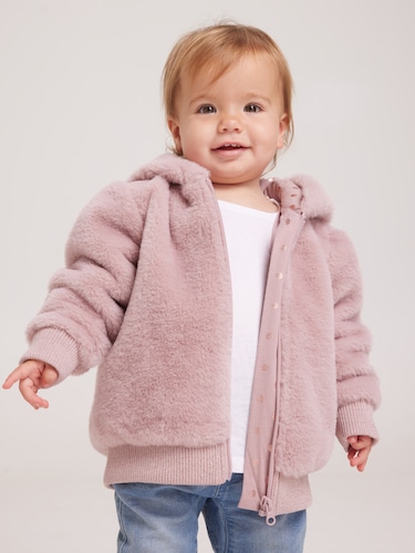 Baby Girl Bella Teddy Jacket                                                                                                    