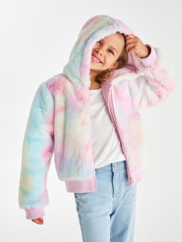 Junior Girls Rose Teddy Jacket                                                                                                  