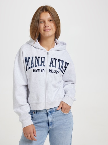 Girls Amelia Cropped Zip Sweat                                                                                                  