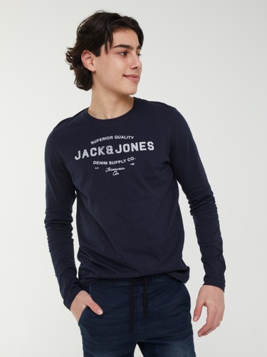 Boys Jeans Long Sleeve Tee                                                                                                      