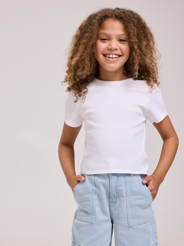 Junior Girls Hannah Rib Tee                                                                                                     