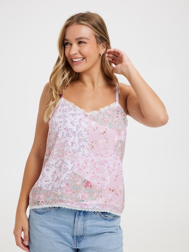 Olivia Lace Insert Cami                                                                                                         