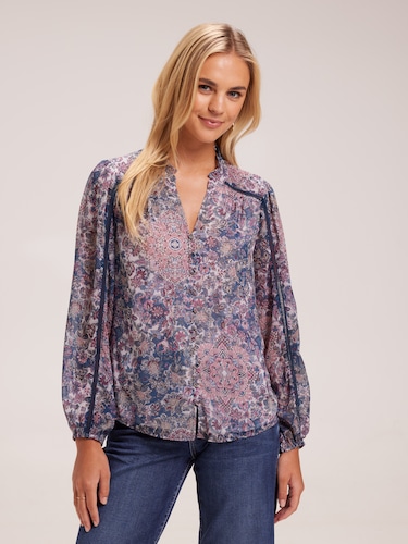 Drew Button Through Blouse                                                                                                      