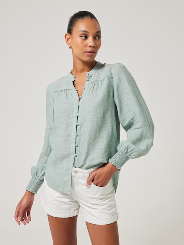 Imogen Button Through Blouse                                                                                                    