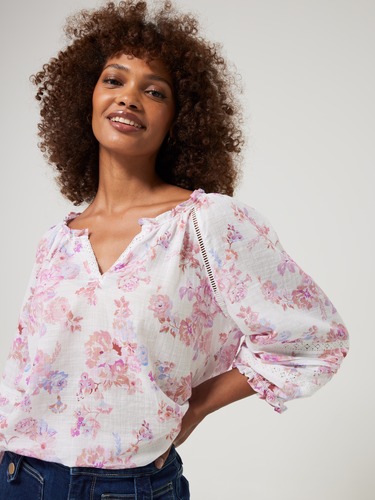 Poppy 3/4 Sleeve Blouse                                                                                                         